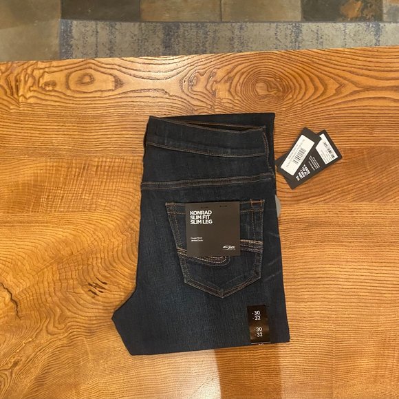 Men's Silver Konrad Slim Fit Slim Leg Jeans - Picture 3 of 3